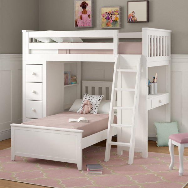 Ayres Twin Platform Bed With Drawers And Shelves Harriet Bee HRBE1550